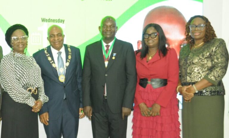 Dr. Emmanuel Otitolaiye Invested as Pioneer Chairman of ICAN-NIA Chapter