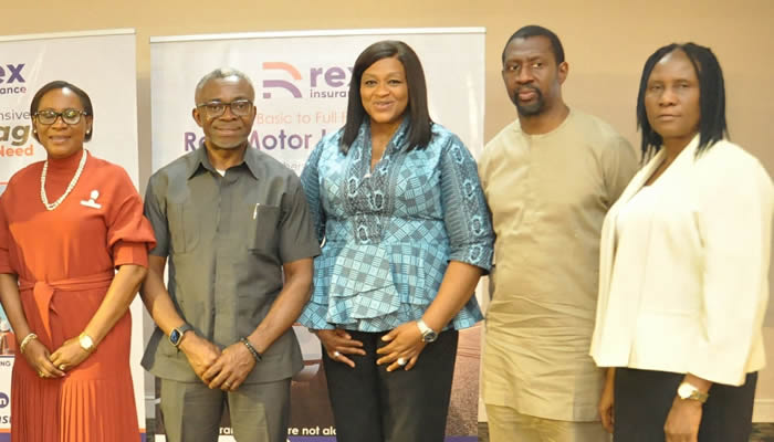 From L-R: MD, Crystal Trust Insurance Brokers, Mrs. Ekeoma Ezeibe; Chairman, Rex Insurance, Mr. Ike Chioke; MD/CE, Rex Insurance, Mrs. Ebelechukwu Nwachukwu; MD, SCIB Nigeria, Mr. Solanke Ogunlana; and ED, Technical Rex Insurance, Mrs. Adesola Akintayo; at the Rex Insurance Limited Breakfast Meeting with Broker Partners held in Lagos recently. | Credit: Rex Insurance
